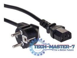 Kabel zasilający AKYGA 1x Zasilanie CEE 7/7 1.5m. AK-PC-01C