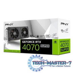 Karta graficzna PNY GeForce RTX 4070 SUPER VERTO 12GB GDDR6X (VCG4070S12DFXPB1-O)