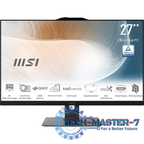 Komputer All-in-One MSI Modern AM272P 1M-848EU (27"/I5 120U/8GB/SSD512GB/W11P/Czarny)