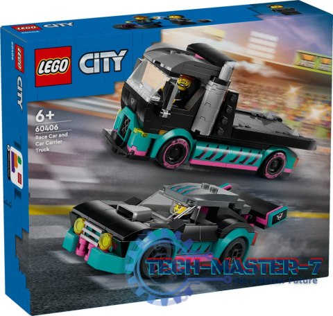 LEGO 60406 City - Samochód wyścigowy i laweta LEGO 60406 City - Samochód wyścigowy i laweta