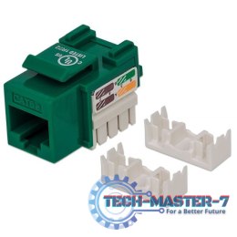 Moduł Keystone Cat5e, UTP RJ45 zaciskany zielony