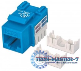 Moduł Keystone Cat6 UTP RJ45 zaciskany niebieski