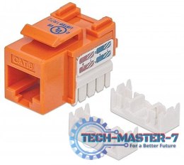 Moduł Keystone Cat6 UTP RJ45 zaciskany pomarańczowy