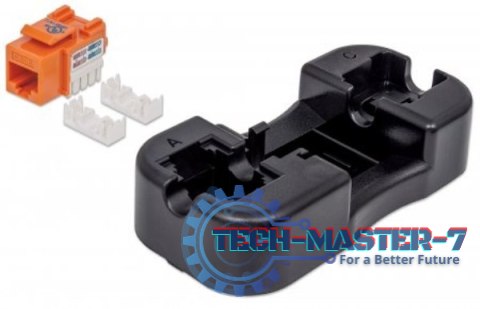 Moduł Keystone Cat6 UTP RJ45 zaciskany pomarańczowy Moduł Keystone Cat6 UTP RJ45 zaciskany pomarańczowy