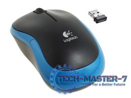 Mysz Bezprzewodowa LOGITECH M185 Czarno-niebieski