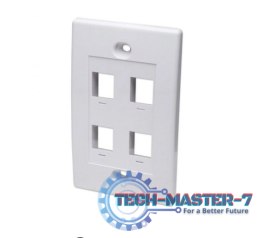 Panel przedni na 4 moduły Keystone, na puszkę natynkową