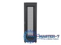 SZAFA INSTALACYJNA RACK STOJĄCA 19" 42U 600X600 CZARNA DRZWI PERFOROWANE LCD LANBERG (FLAT PACK) V2