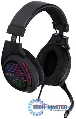 Słuchawki z mikrofonem TRACER GameZone Aligator RGB Czarny