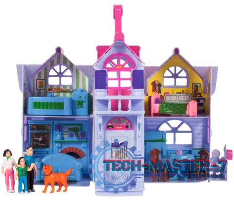 Domek dla lalek Country rozkładana Villa 18cm Domek dla lalek Country rozkładana Villa 18cm