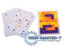 Gra logiczna układanka klocki tetris łamigłówka+ karty 42el.