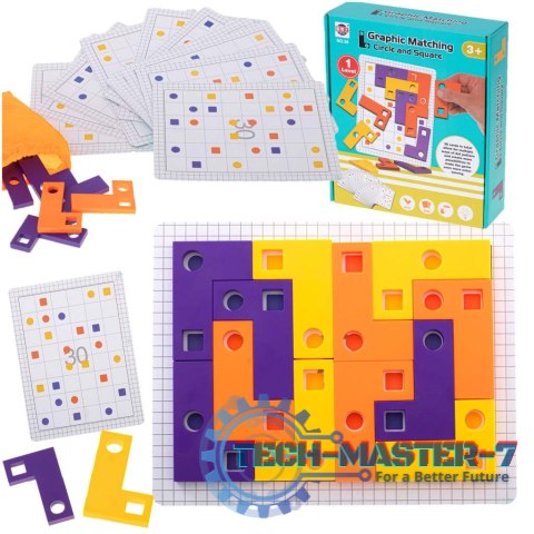 Gra logiczna układanka klocki tetris łamigłówka+ karty 42el. Gra logiczna układanka klocki tetris łamigłówka+ karty 42el.