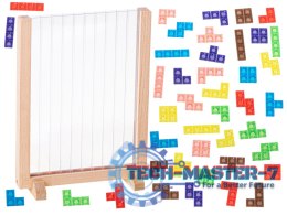 Gra logiczna układanka tetris stojący