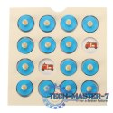 Gra planszowa memory montessori zestaw puzzle drewniane 4 karty