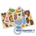 Książeczka magnetyczna układanka puzzle na magnes zwierzęta safari 47el.