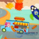 Książeczka magnetyczna układanka puzzle z magnesem środki transportu