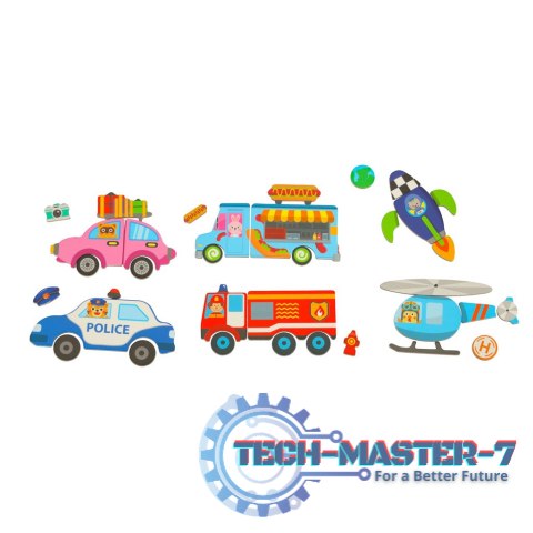 Książeczka magnetyczna układanka puzzle z magnesem środki transportu Książeczka magnetyczna układanka puzzle z magnesem środki transportu