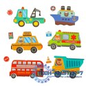 Książeczka magnetyczna układanka puzzle z magnesem środki transportu