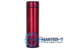 Kubek bidon termiczny termos smart LED 500ml bordowy