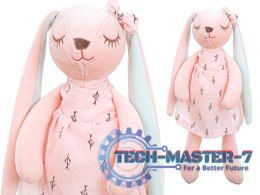 Maskotka pluszowa królik różowy 35cm