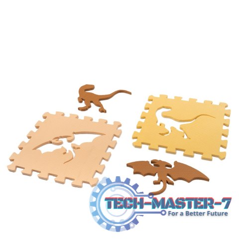 Mata edukacyjna piankowa puzzle brązowa 143 x 143 cm 36 elementów Mata edukacyjna piankowa puzzle brązowa 143 x 143 cm 36 elementów