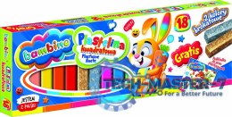 Plastelina kwadratowa Bambino 18 kolorów
