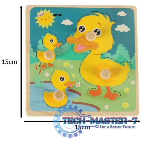 Puzzle drewniane sorter układanka kaczuszka kaczka Puzzle drewniane sorter układanka kaczuszka kaczka