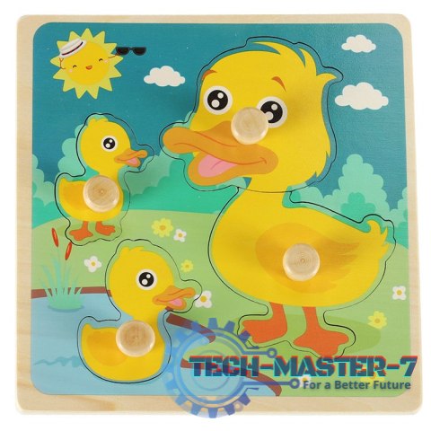 Puzzle drewniane sorter układanka kaczuszka kaczka Puzzle drewniane sorter układanka kaczuszka kaczka