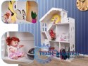 Regał na książki dla dzieci półka domek na zabawki 2w1 LULILO CALLA 116cm XXL