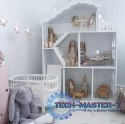 Regał na książki dla dzieci półka domek na zabawki 2w1 LULILO CALLA 116cm XXL