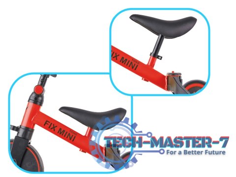 Rowerek Trike Fix Mini biegowy trójkołowy 3w1 z pedałami czerwony Rowerek Trike Fix Mini biegowy trójkołowy 3w1 z pedałami czerwony