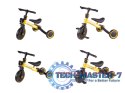 Rowerek Trike Fix Mini biegowy trójkołowy 3w1 z pedałami żółty