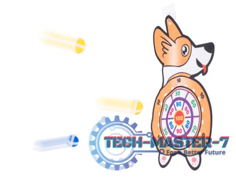 Tarcza Dart z rzutkami piłkami na rzep corgi