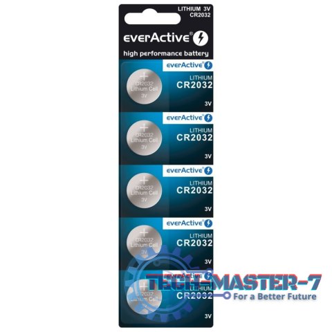 Bateria litowa guzikowa everActive CR2032 blister 5szt