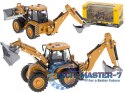Koparka ładowarka metalowa z ruchomymi łyżkami Die-Cast H-toys 1704 1:50