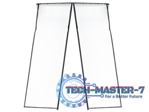 Moskitiera siatka magnetyczna na drzwi 100x210cm CZARNA Moskitiera siatka magnetyczna na drzwi 100x210cm CZARNA