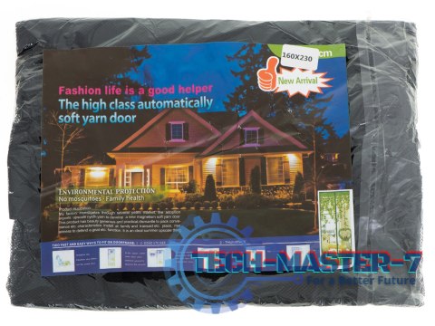 Moskitiera siatka magnetyczna na drzwi 160x230cm CZARNA Moskitiera siatka magnetyczna na drzwi 160x230cm CZARNA