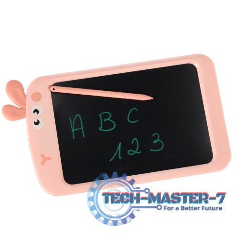 Tablet graficzny do rysowania dla dzieci znikopis tablica ekran LCD 8,5' królik róż Tablet graficzny do rysowania dla dzieci znikopis tablica ekran LCD 8,5' królik róż