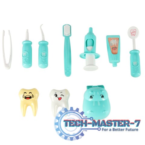 Dentysta zestaw lekarski hipopotam niebieski Dentysta zestaw lekarski hipopotam niebieski
