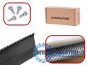Dokładka zderzaka osłona uniwersalna spoiler carbon 2,5m czarna