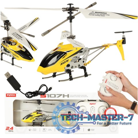 Helikopter zdalnie sterowany na pilota RC SYMA S107H 2.4GHz RTF żółty Helikopter zdalnie sterowany na pilota RC SYMA S107H 2.4GHz RTF żółty