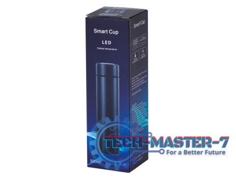 Kubek bidon termiczny termos smart LED 500ml czarny Kubek bidon termiczny termos smart LED 500ml czarny