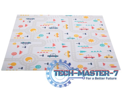 Mata edukacyjna piankowa dwustronna składana ulica las 177 x 158 cm Mata edukacyjna piankowa dwustronna składana ulica las 177 x 158 cm