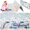 Mata edukacyjna piankowa dwustronna składana ulica las 177 x 158 cm