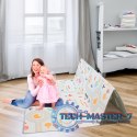 Mata edukacyjna piankowa dwustronna składana ulica las 177 x 158 cm