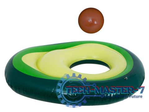 Materac dmuchany do pływania awokado z pestką piłką 150cm XL Materac dmuchany do pływania awokado z pestką piłką 150cm XL