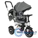 Rowerek Trójkołowy Trike Fix 3w1 z daszkiem obracany regulowany spacerówka prowadnik pasy V3 szary