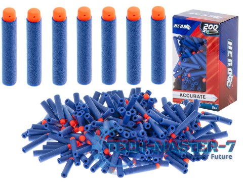 Strzałki pociski do wyrzutni niebieskie 7,2cm BOX 200szt. Strzałki pociski do wyrzutni niebieskie 7,2cm BOX 200szt.