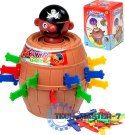 Gra zręcznościowa Szalony Pirat w beczce Ukłuj pirata 9 x 9 x 12,5 cm