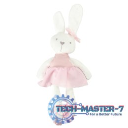 Maskotka pluszowa królik w różowej sukience 42cm