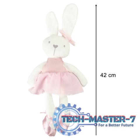 Maskotka pluszowa królik w różowej sukience 42cm Maskotka pluszowa królik w różowej sukience 42cm